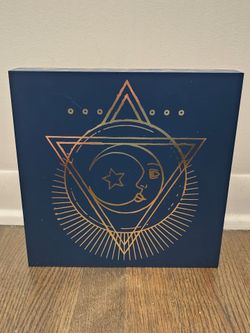 Metallic gold celestial art
