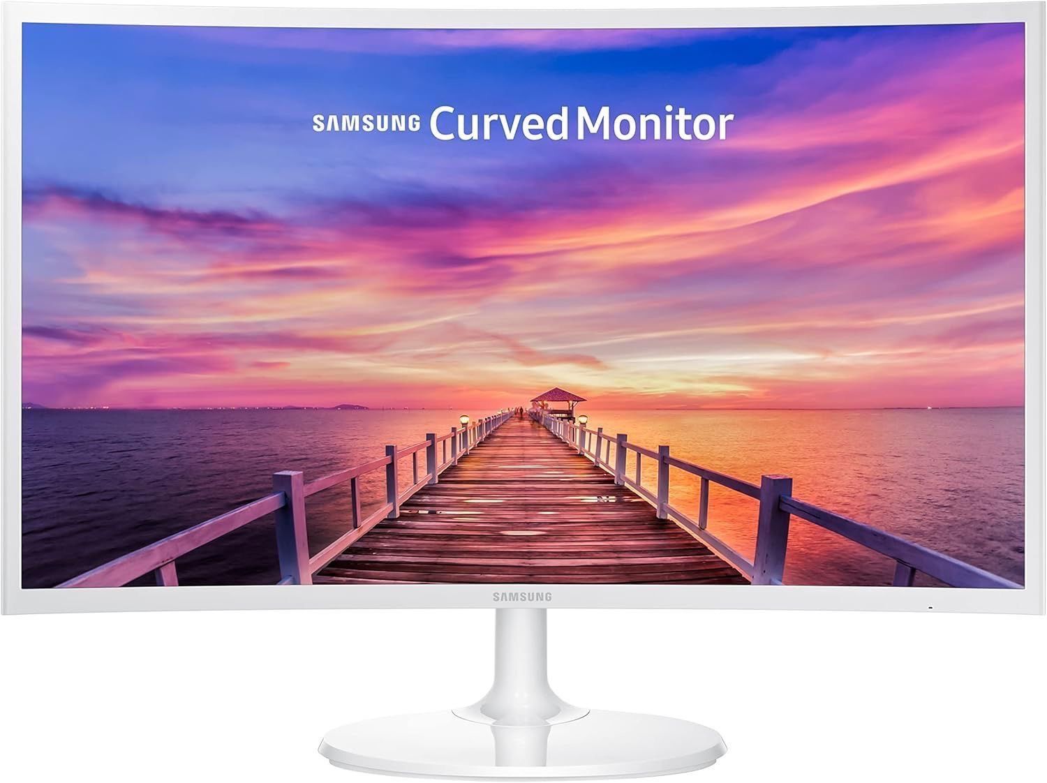 SAMSUNG 27" CF391 Curved FHD 1080P LED Monitor, White - 1800R Curvature, Full HD 1920 x 1080 Resolution, 16:9 Aspect Ratio, 4 ms Response Time, 30