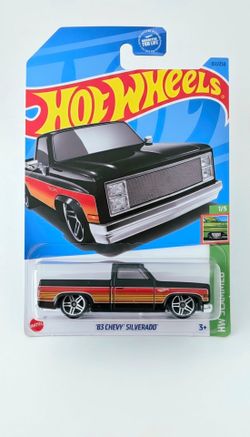 Hot Wheels '83 Chevy Silverado Black HW Slammed