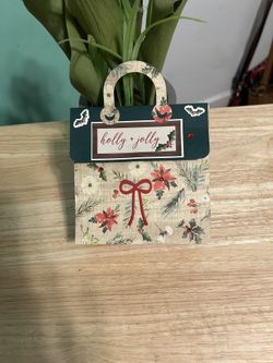 Christmas Card Purse Gift Card Holder