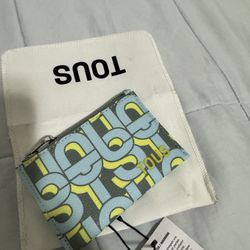 Tous Brand Pattern Zip Wallet