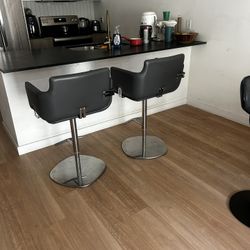 Italian Leather Bar Chairs