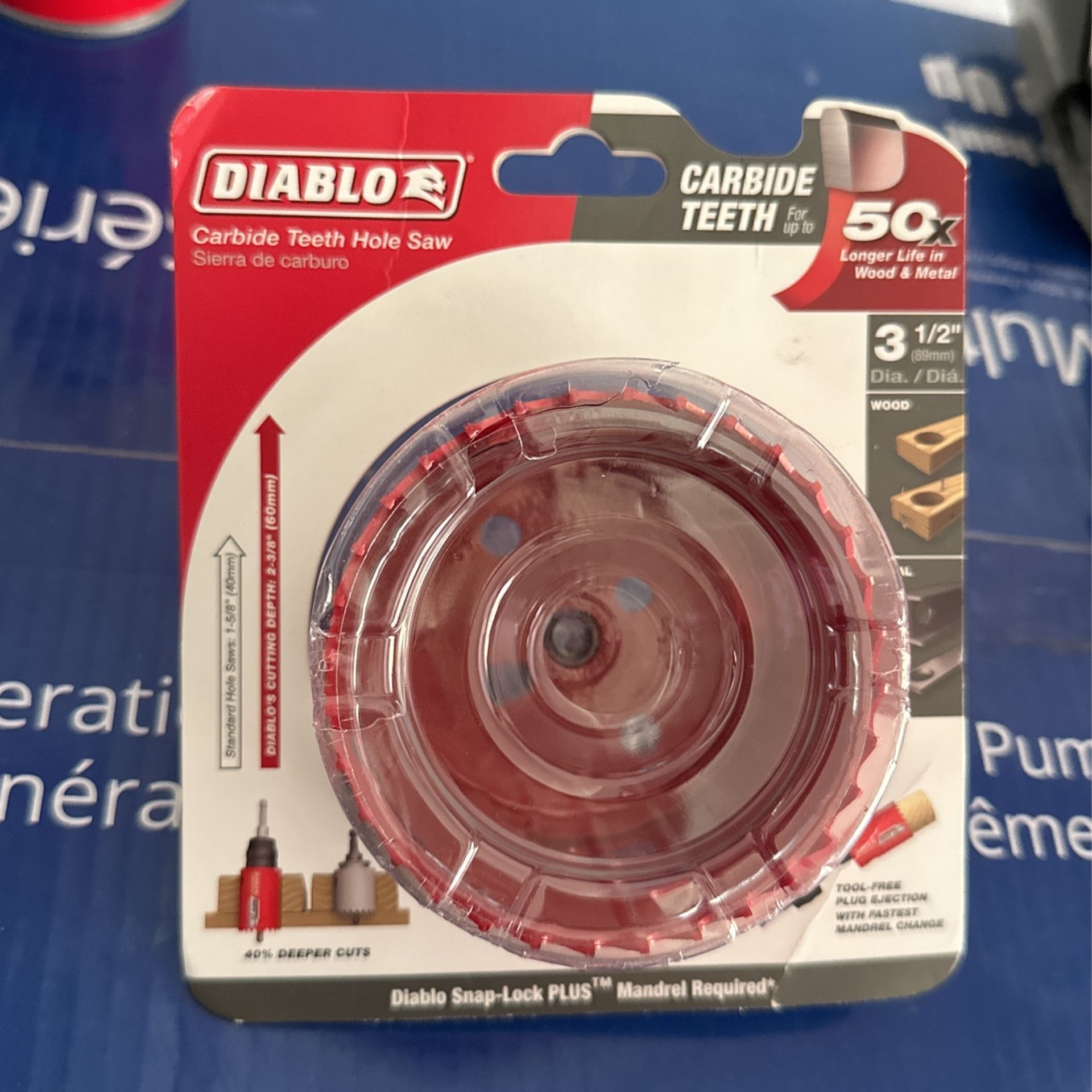 Brand New Diablo 3 1/2 Inch Hole Saw $10