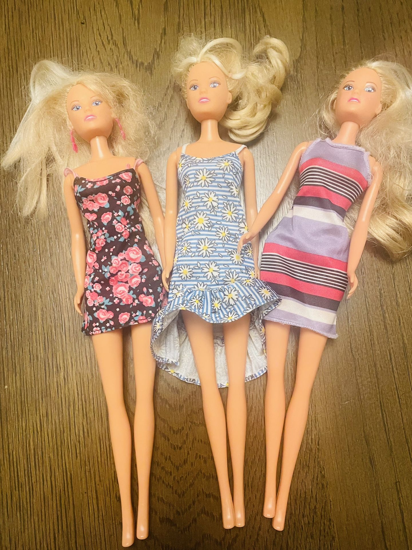 3 Barbie Dolls