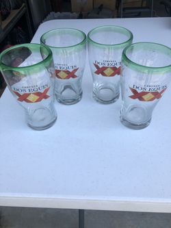 Dos Equis beer glass