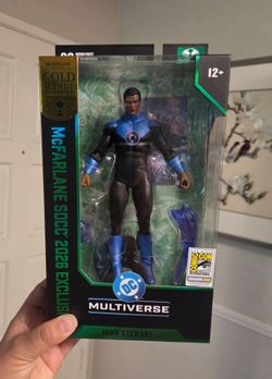 SDCC Exclusive Ultraviolet Lantern John Stewart McFarlaneToys 7" figure, NEW!