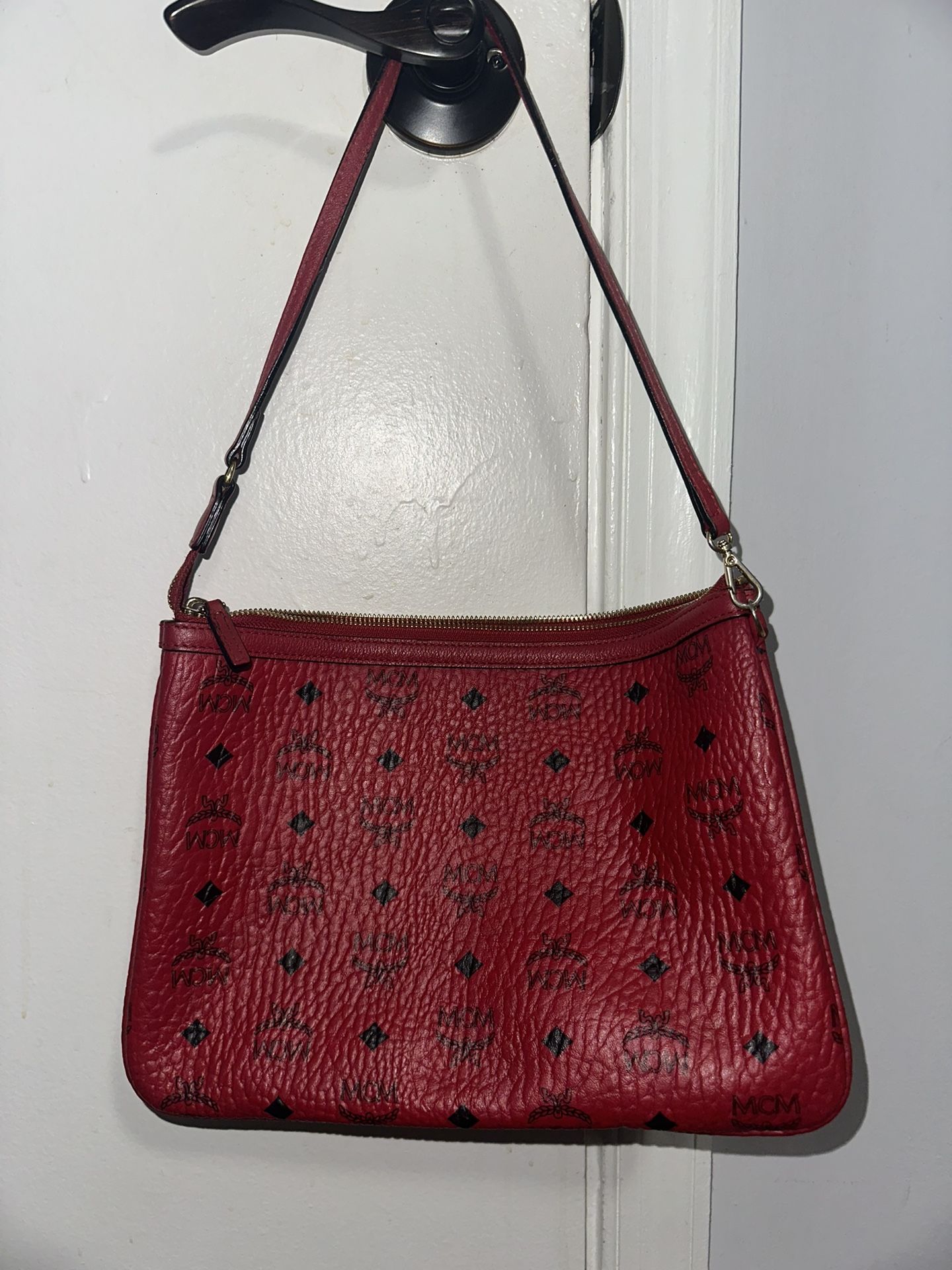Red & Black MCM bag