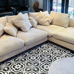 Two Piece Italian Sectional Sofa 