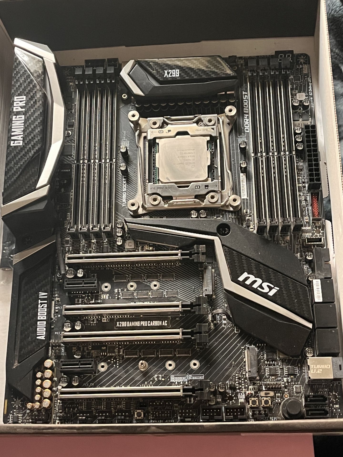 Gaming Pro Carbon X299 ( With Intel I7-7800x 3.5ghz)