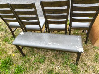 Free chairs, bench, and bookcase