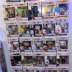 Funko Pop Lot (ASK FOR PRICE)  Demon Slayer, Dragon Ball, One Piece, Luffy, And More