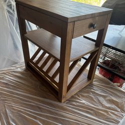 Wooden End Table 
