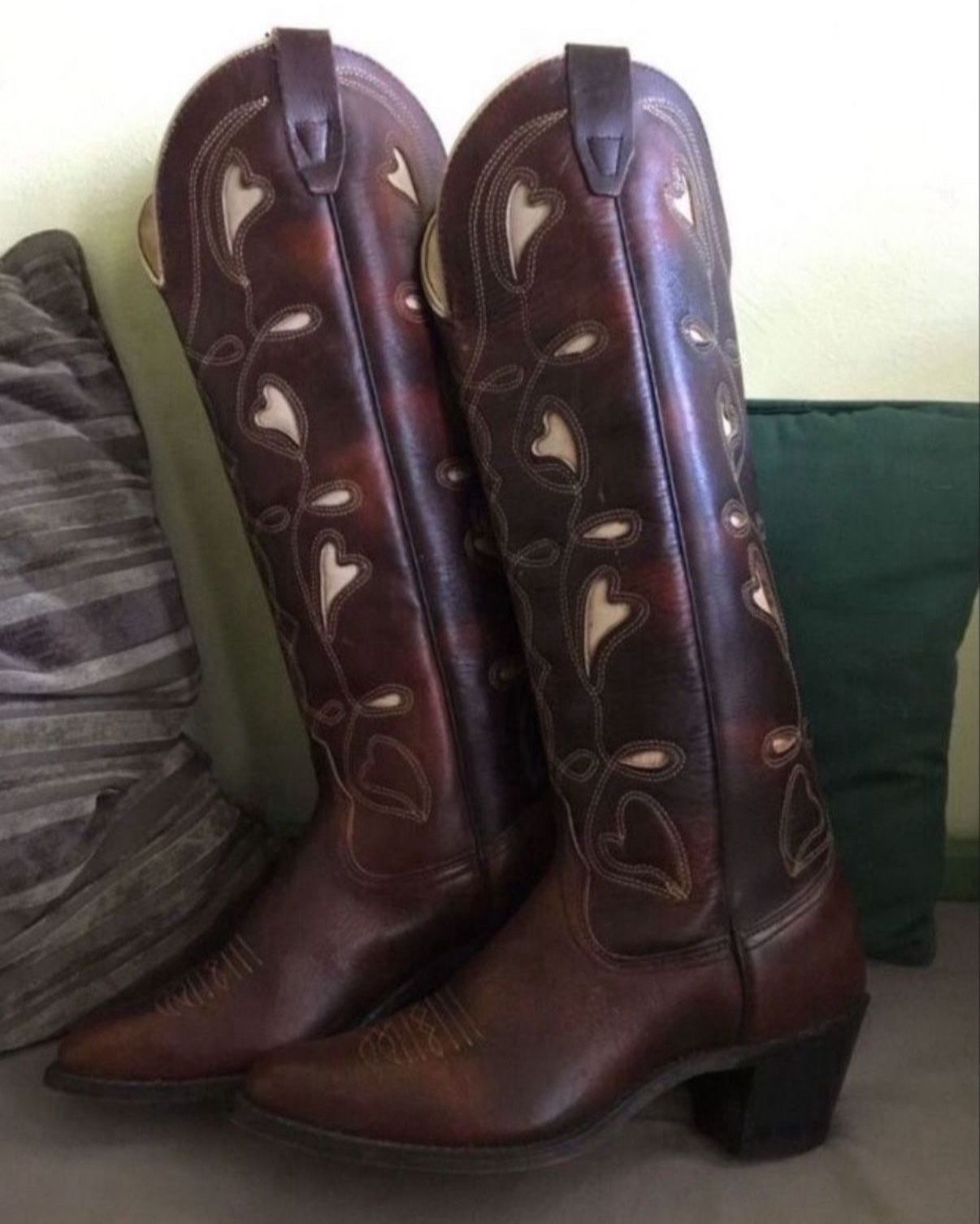 New Ladie’s Wrangler Leather Boots Size 7 1/2 - 8