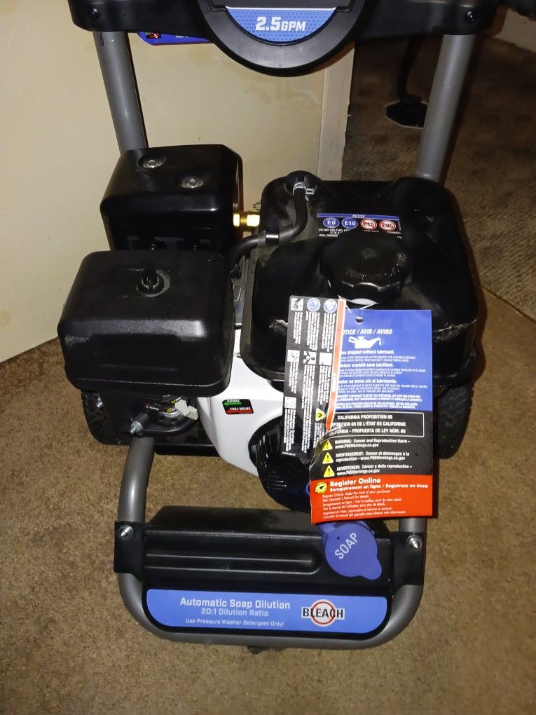 New pressure washer thirty one hundred