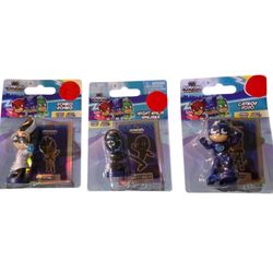 Hasbro PJ Masks Figures & Bonus Card Set Of 3 Catboy Romeo Night Ninja NEW