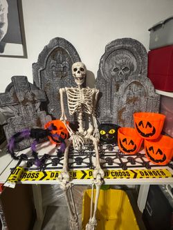 Used Halloween decorations