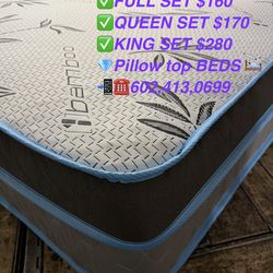 Twin bed pillow top and box spring same day deliver