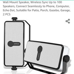 Wall. Mount Speakers Water Proof See Pic For Details 