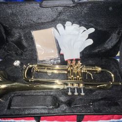 Trumpet W Soft Case, Manuals Guide, Gloves 