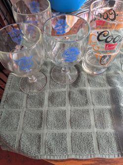 Vintage heavy duty beer glassware