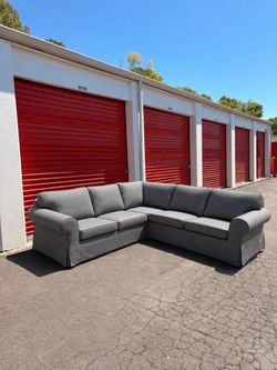 Gray Fabric Sectional Sofa FREE DELIVERY