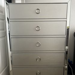 Mirrored Nightstand & Dresser 