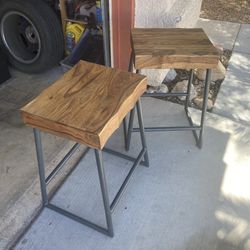 Wood Chairs (Pair) 