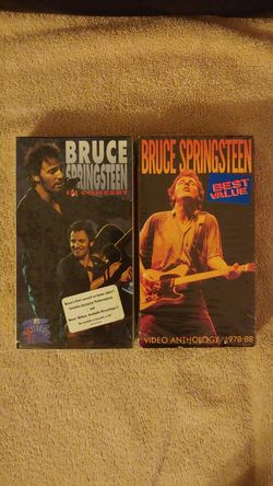 2 bruce Springsteen vhs tapes live concerts