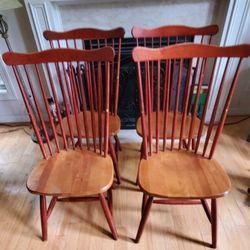 Four Matching Chairs.. Heavy Well Made 
