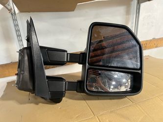 Black Truck Tow Mirror with Dual Glass