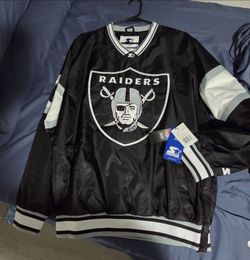 Starter NFL Raiders Satin Pullover Jacket