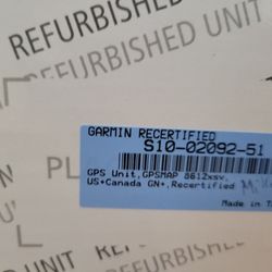 Garmin recertified Gpsmap 8612xsv with transducer