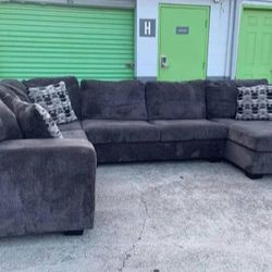 Beautiful Upgrade black Sectional sectional