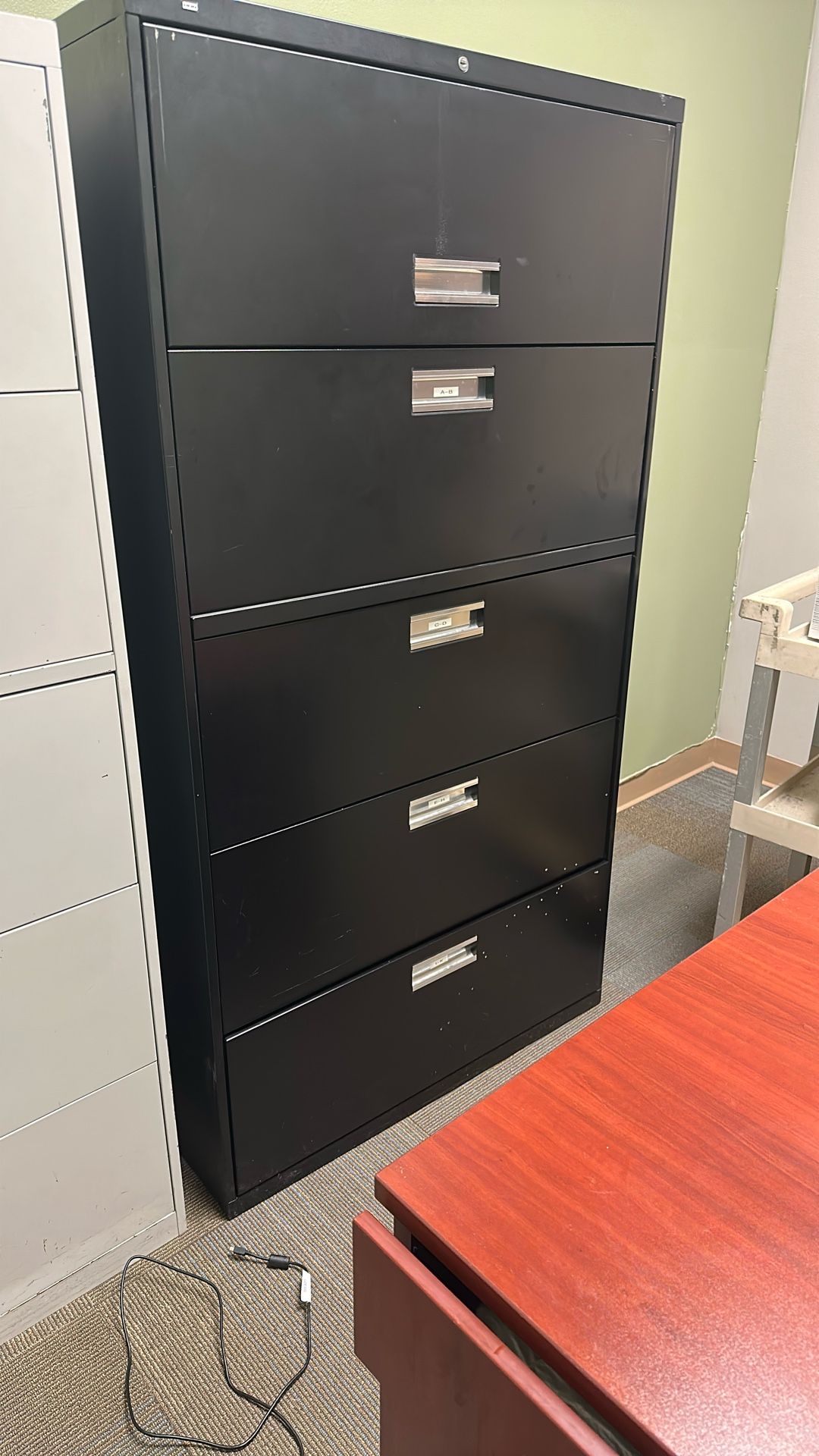 Black filing Cabinet 