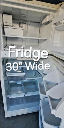 30-Inch Wide Top-Freezer Refrigerator White Must Go
