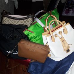 ** NEW AND GENTLY USED DESIGNER BAGS ** LOOK AT ALL PICTURES 