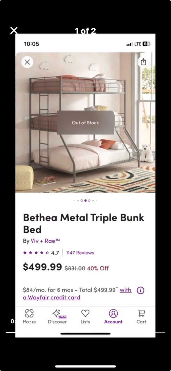 Bunk Bed Frame And Mattresses
