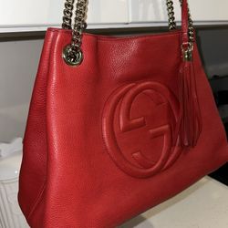 Gucci Med Leather Soho Chain Strap Bag