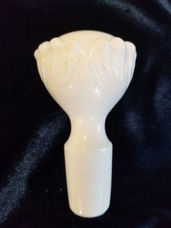 Vintage milk glass hobnail stopper