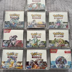 Complete Pokemon Scarlet And Violet Booster Box W/ Cases