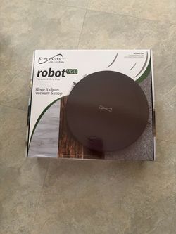 BRAND NEW supersonic robot vacuum with dry mop