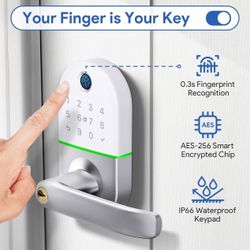Smart Lock Keyless Entry Door Lock - NICE DIGI Smart Door Locks for Front Door Keypad Door Lock with Handle Electronic Digital Door Lock Code Door Loc