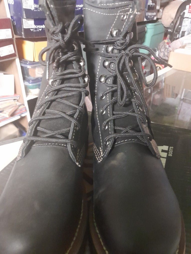Bonanza Work Boots For Men Size 10.5 Steel Toed