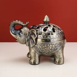 European style incense burner household indoor aromatherapy burner creative sandalwood incense coil calming imitation copper office light luxury ornam