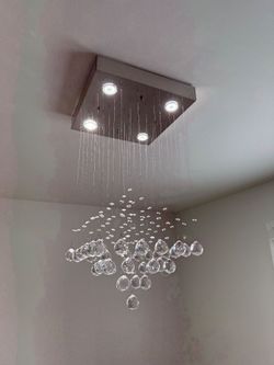 Crystal Globe Light Fixture/Chandelier