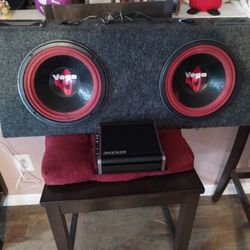 Cerwin Vega 10 Inch subs AND Kicker Amp