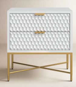 Contemporary White Night stand