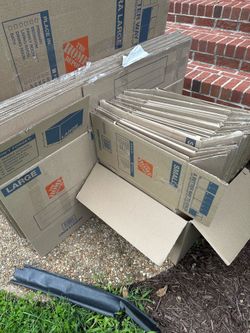 Moving boxes and paper