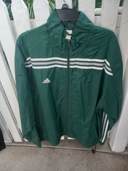 Adidas Green Windbreaker Jacket