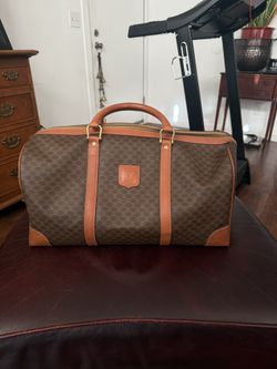 Vintage Celine Macadam Leather Duffle Bag